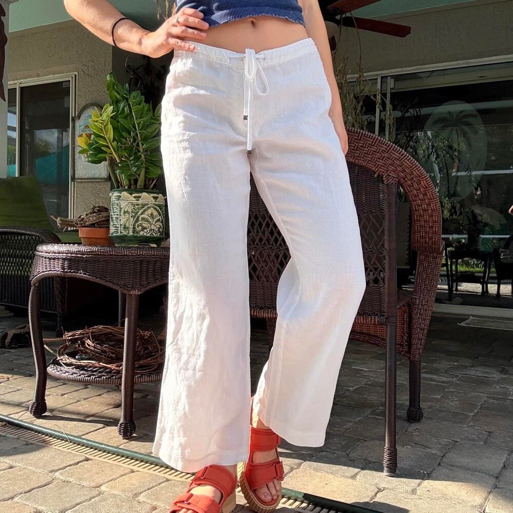 Tommy Bahama White Linen Pants